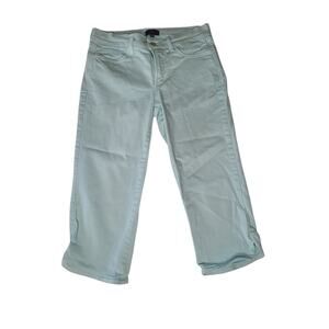 Not Your Daughters Women's Ariel Crop Jeans 2 Petite Mint Blue NYDJ Lift Tuck 2P